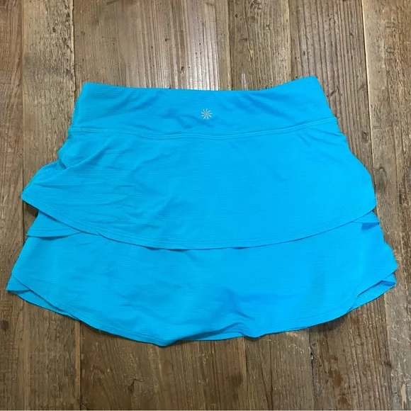 Athleta Girl Swing Skort Aqua Blue Medium (8-10) - Picture 6 of 9